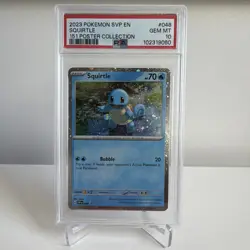 Pokemon 2023 SVP Squirtle 048/000 Cosmos Holo PSA 10 Scarlet & Violet Promo - Image 1
