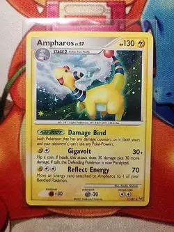 Pokemon TCG Ampharos LV.57 1/127 Platinum Holo Rare - LP+ w/ SWIRL 💫 - Image 2
