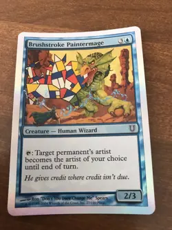 1 FOIL BRUSHSTROKE PAINTERMAGE Unhinged NM EDH Magic the Gathering MTG - Image 1