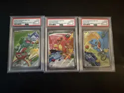 2026 Pokemon First Partner Kanto Set PSA 10 SEQUENTIAL SET - 037, 038, 039 - Image 1