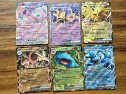 Pokemon TCG MEW 151 NM EX And Promos Holo Lot - Blastoise, Venusaur, Alakazam - Image 1