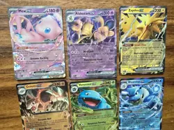 Pokemon TCG MEW 151 NM EX And Promos Holo Lot - Blastoise, Venusaur, Alakazam - Image 3
