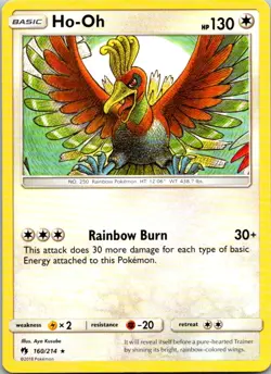 Ho-Oh 160/214 Lost Thunder Pokemon TCG R NM - Image 1