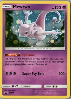 Mewtwo Promo SM Promos SM77 NM Holofoil - Pokemon - Image 1