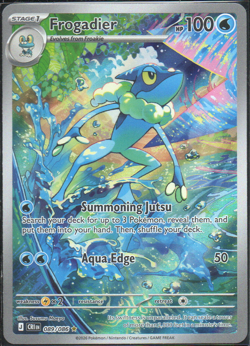 Pokemon TCG ME04 Chaos Rising: Frogadier 089/086 Illustration Rare NM+ - Image 1
