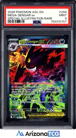 Pokemon 2026 Mega Gengar ex 284/217 SIR Ascended Heroes PSA 9 - Image 1