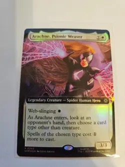 Arachne, Psionic Weaver Extended FOIL MTG SPM Nm/M *ON HAND* - Image 1
