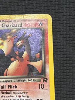 Dark Charizard 4/82 HP/DMG Holo Rare WOTC Pokemon TCG Team Rocket English - Image 4
