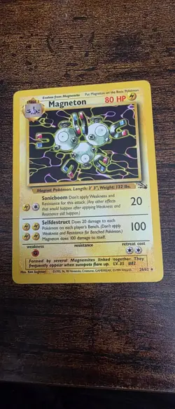 Magneton 26/62 Rare Fossil Pokemon Lightly Played - Image 1