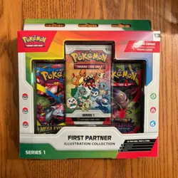 Pokemon TCG First Partner Illustration Collection Series 1 Box Promo - Image 1