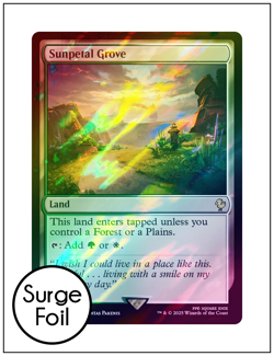 1x Sunpetal Grove, Surge Foil, Final Fantasy, Magic MTG NM - Image 1