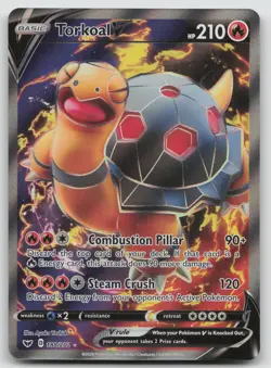 Torkoal V 188/202 Sword & Shield Pokemon Holo NM Ultra Rare - Image 1