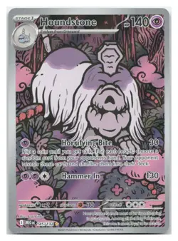 Houndstone 145/132 Mega Evolution Pokemon Holo NM Illustration Rare - Image 1