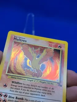 VTG 1999 Pokemon Fossil Unlimited Moltres 12/62 Holo Rare NM/LP -2 - Image 4