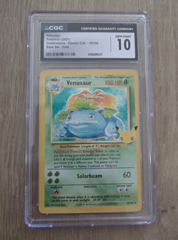 CGC 10 Venusaur 15/102 Pokemon Celebrations Classic 2021 English - Image 1