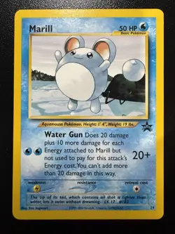 Vintage Pokemon TCG - Marill #29 Black Star Promo - LP - Image 1