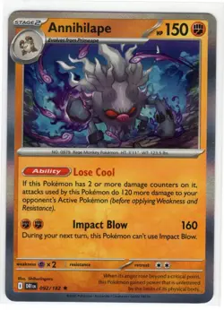 Pokemon Destined Rivals - 092/182 Annihilape Holo - Image 1