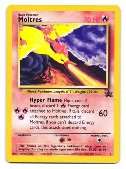 Moltres 21 Promo Wizards Black Star Promos Pokemon LP - Image 1