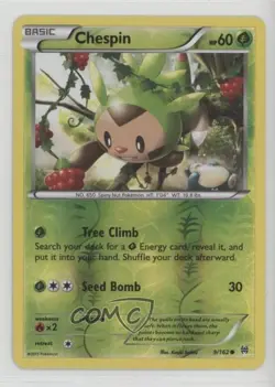 Chespin Reverse Foil Pokemon XY BREAKthrough #9 - Image 1