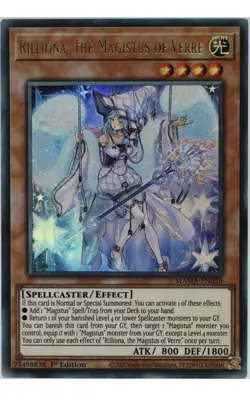 🔥 Yugioh Rilliona, Magistus Of Verre MAMA-EN058 ULTRA RARE 1ST EDITION - Image 1