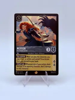 Disney Lorcana Wilds Unknown Merida - Formidable Archer Legendary 191/204 - Image 1