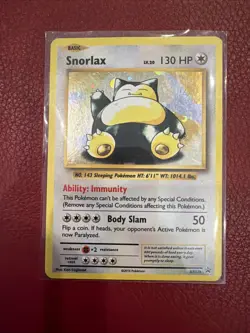 Pokemon TCG Snorlax XY179 Holo Promo 2016 Card - Image 1