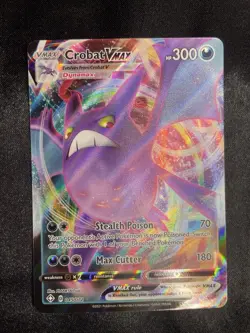 Pokemon TCG Crobat VMAX Holo Ultra Rare Card 045/072 Shining Fates - Image 1