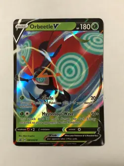 Pokemon Card Promo SWSH078 Orbeetle V Near Mint - Image 1