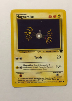Pokemon Card Team Rocket Magnemite 60/82 Light Played - Image 1
