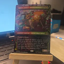 Raph & Mikey, Troublemakers 0250 Showcase Foil Ninja Turtles TMT MTG NM - Image 1