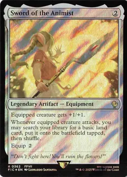 Sword of the Animist (Surge Foil) R Commander: FINAL FANTASY 362 NM - Image 1