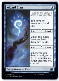 Wizard Class AFR 81 Magic: The Gathering UC NM - Image 1