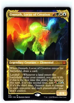 Omnath, Locus of Creation (Showcase) 312 Zendikar Rising Magic: The Gathering LP - Image 1