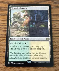 MTG Temple Garden Lorwyn Eclipsed Regular RARE MAGIC NM - Image 1