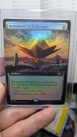1x Monument To Endurance Extended Art Foil NM - DFT MTG Magic X1 - Image 1