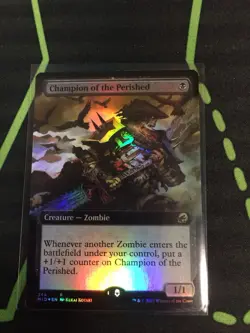 MTG Magic The Gathering Champion Of The Perished Foil MID Rare Ex Art Zombie - Image 1