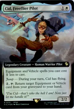 Cid, Freeflier Pilot (Extended Art) Commander: FINAL FANTASY FIC Foil NM - Image 1