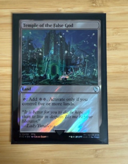 MTG: Temple of the False God (Surge Foil) Commander: Final Fantasy Foil NM - Image 1