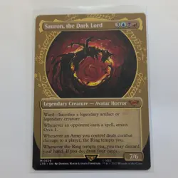 Wizards of the Coast MTG Sauron, the Dark Lord Foil Borderless Showcase EN 0329 - Image 1