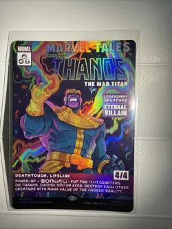 Thanos, The Mad Titan (Borderless) (0400) Marvel Super Heroes Foil - Image 1