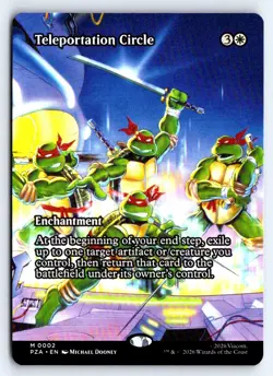 Teleportation Circle (Borderless) 2 Teenage Mutant Ninja Turtles Magic NM - Image 1