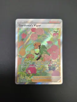 Pokemon Gardenia's Vigor GG61/GG70 Full Art Holo Ultra Rare Trainer Crown Zenith - Image 1