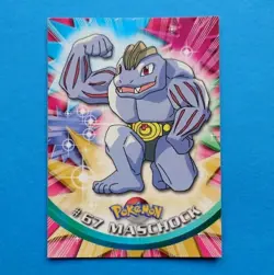 TV Animation 67 Maschock Non-Holo, Blue Logo, Pokemon Karte Topps Series 1, 1999 - Image 1