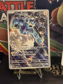Pokemon Thundurus 209 Sv: Scarlet & Violet Black Star Promo Card Holo NM+ - Image 2