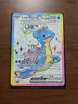 Pokemon - Lapras ex 158/142 - Stellar Crown - Full Art Foil Secret Rare - Image 1