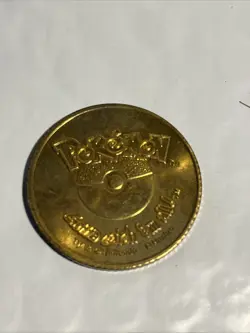 Lot Of 4 Pokemon Goldtone Metal Battling Coin - see pictures - Image 2