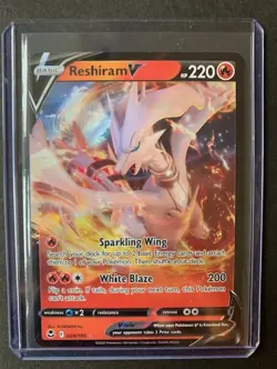 Reshiram V 024/195 Holo Rare - Pokemon SWSH Silver Tempest - NM/M - Image 1