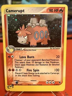 Camerupt 4/109 Holo Rare Ruby & Sapphire Pokemon Lightly Played - Image 1