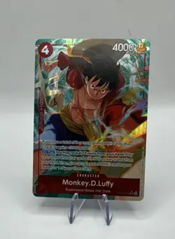 Monkey.D.Luffy OP12-015 Legacy of the Master Alt Art Super Rare Star Foil - Image 1