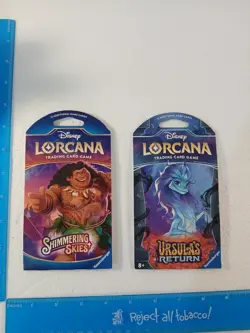 Disney Lorcana Ursula's Return Trading Card Game 2 Packs - Cards Sleeved - Image 1